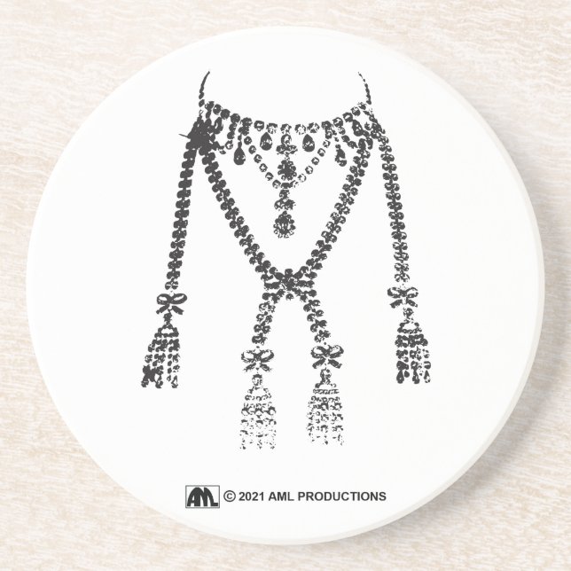 SPARKLE Marie Antoinette's Diamond Necklace Coaster (Front)