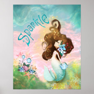 Sparkle Mermaid Poster