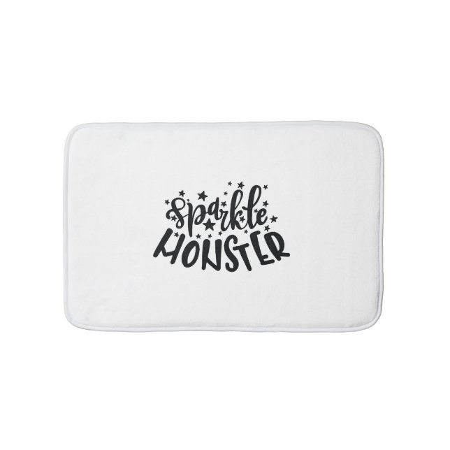 Sparkle Monster Halloween Bath Mat (Front)