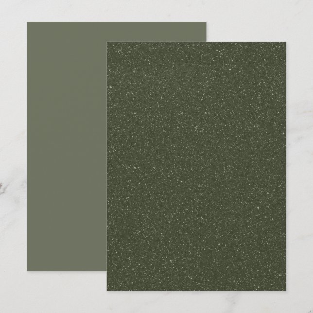 Sparkle Moss Flat Card – Custom Minimal Note (Front/Back)