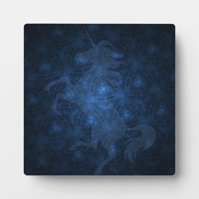 Sparkle pattern with unicorn plaque (Front)