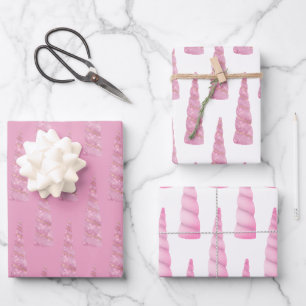 Sparkle Pink Gold Glam Unicorn Birthday Wrapping Paper Sheet