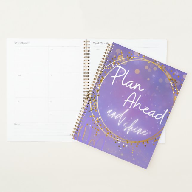 Sparkle Planner pour les enseignants (Devant avec enveloppe)