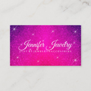 Sparkle Purple Business Card