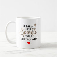 Sparkle Quote Gift for Military Wife