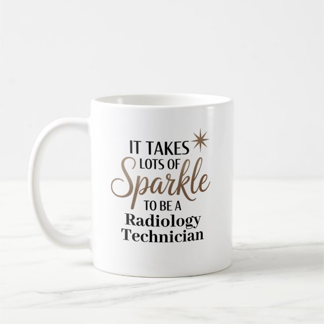 Sparkle Radiology Technician Coffee Mug (Left)