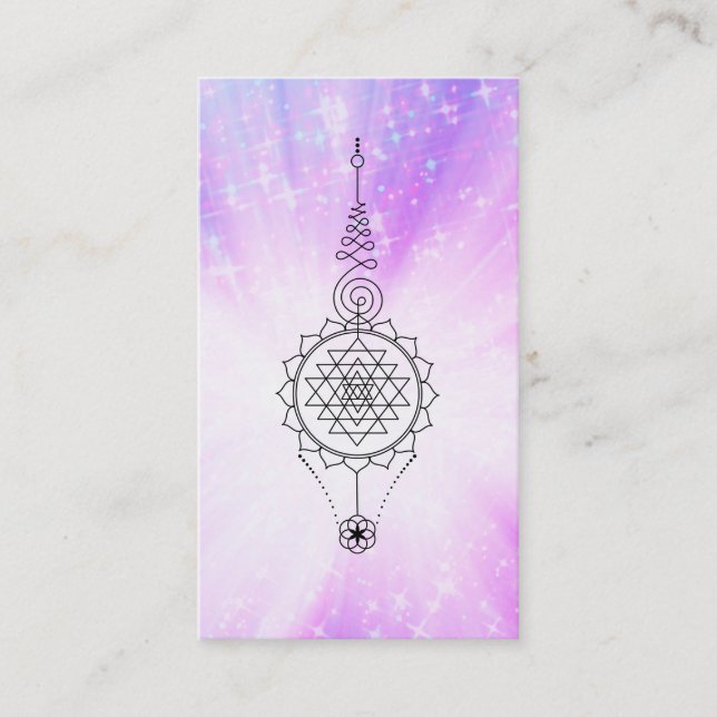 ~ Sparkle Reiki Energy Healing Rays Nirvana Business Card (Front)