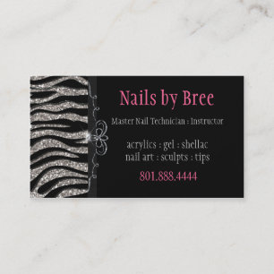 Sparkle & Shine Zebra : Business Card