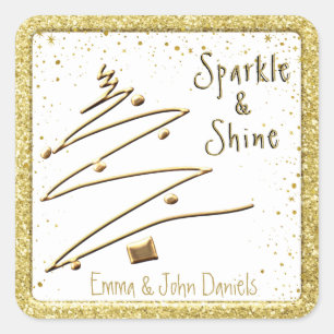 Sparkle & Snine - Name - Christmas Stickers