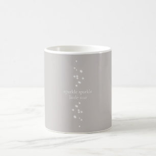 Sparkle Sparkle Little Star Silver Grey Starlight Coffee Mug
