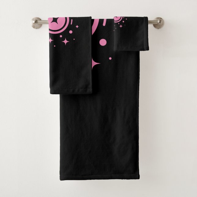 Sparkle stars, Beacon of the Limitless Digital Era Bath Towel Set (Insitu)