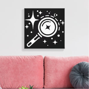 Sparkle stars, Beacon of the Limitless Digital Era Canvas Print