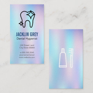 Sparkle Tooth   Dentistry   Colourful Shimmer Business Card