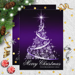 Sparkle Tree Elegant Christmas Card<br><div class="desc">Festive and elegant Christmas greeting card</div>