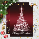 Sparkle Tree Elegant Christmas Card<br><div class="desc">Festive and elegant Christmas greeting card</div>