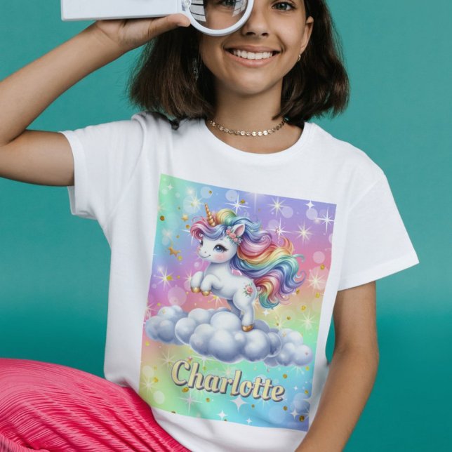 Sparkle unicorn magical cloud T-Shirt (Creator Uploaded)