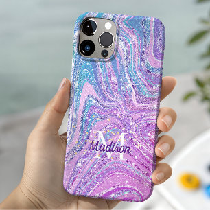 Sparkle unicorn rainbow girly marble art  Case-Mat iPhone 16 Case