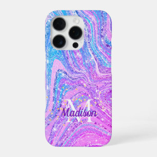 Sparkle unicorn rainbow girly marble art  Case-Mat iPhone 16 Pro Case