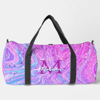 Sparkle unicorn rainbow girly marble art printed
