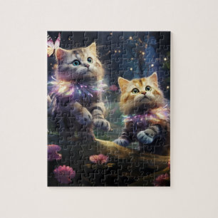 Sparkled Cats Jigsaw Puzzle