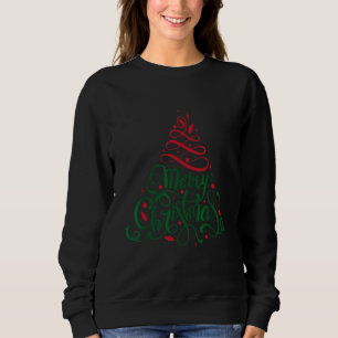 Sparklenation Merry Christmas Tree Bling Sweatshirt
