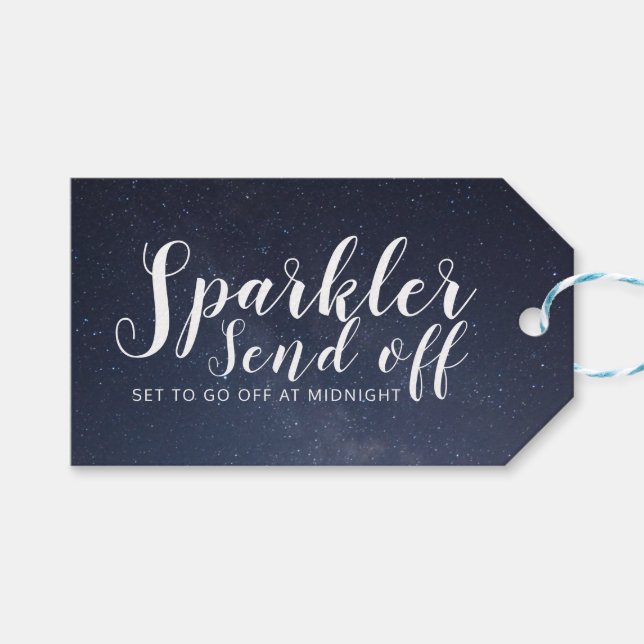 Sparkler Send Off Tags (Front (Horizontal))