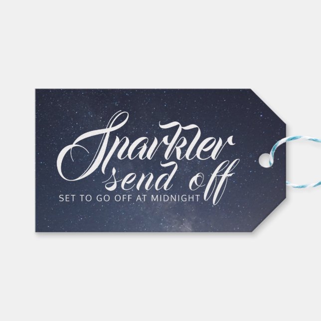 Sparkler Send Off Tags (Front (Horizontal))