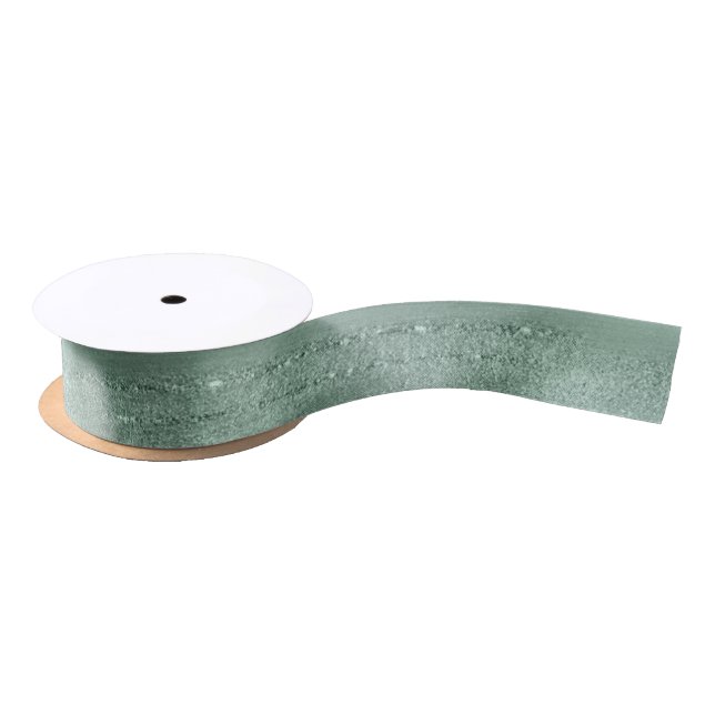 Sparkles - Brush Strokes Mint Green  1.5" Satin Ribbon (Spool)