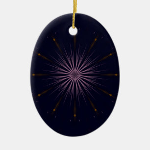 Sparkles in the Dark Ceramic Ornament