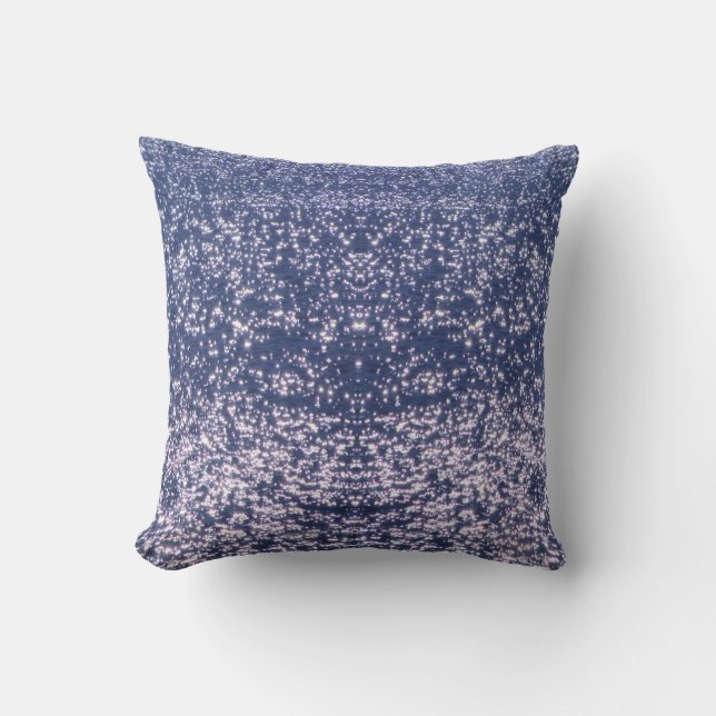 Sparkles on Water Beach House Throw Pillow (Front)