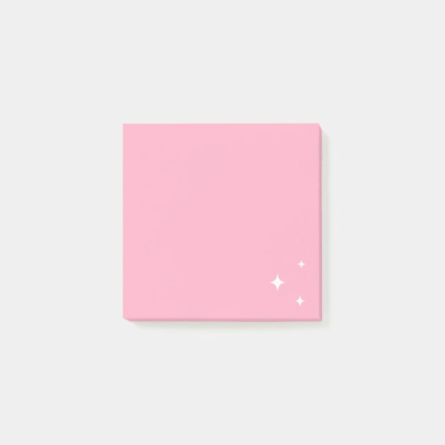 Sparkles Post It Notes / Pink (Front)