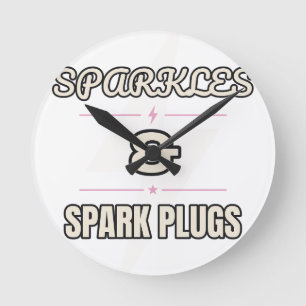 Sparkles & Spark Plugs — Wall Clock Trade Tested