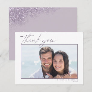 Sparkles Wedding Thank You Mauve ID889