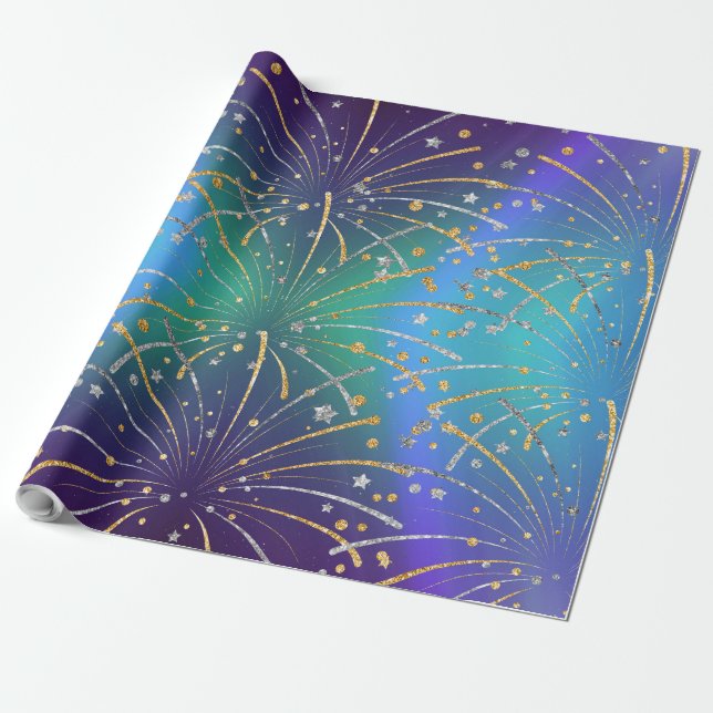 Sparkles Wrapping Paper (Unrolled)