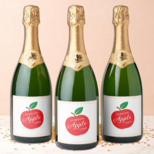 Sparkling Apple Cider Baby Shower Wine Label