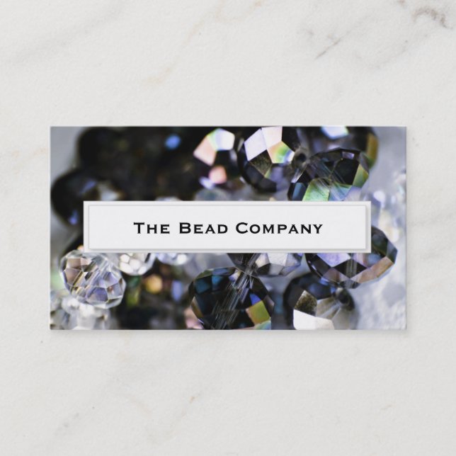 Sparkling Beads HDR II Business Cards (Front)