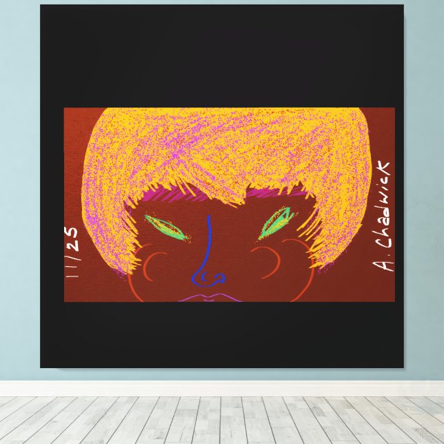 Sparkling Beauty Queen Canvas Print (Insitu(Wood Floor))