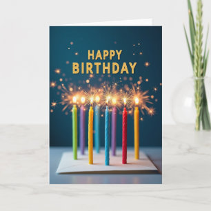 Sparkling Birthday Lights Card