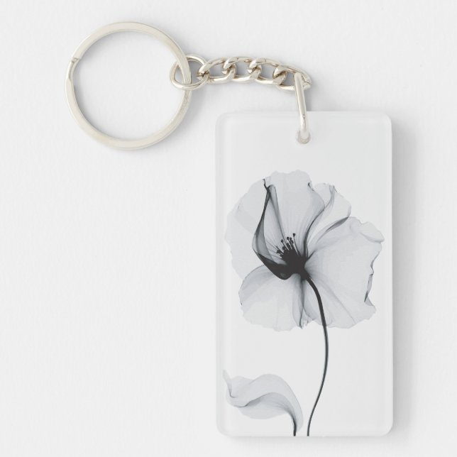 Sparkling Blossom: Nature's Radiant Reflection Keychain (Front)