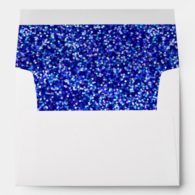 Sparkling Blue Glitter Envelopes (Back (Bottom))
