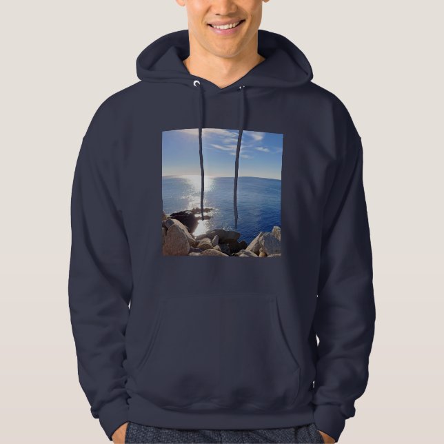 Sparkling Blue Ocean Hoodie (Front)
