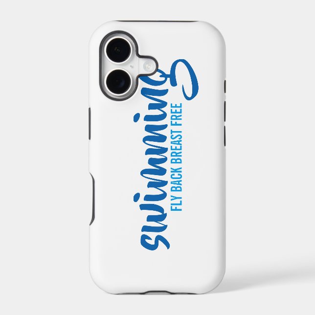 Sparkling Blue Swimming Pool Blue Water Monogram (Back)