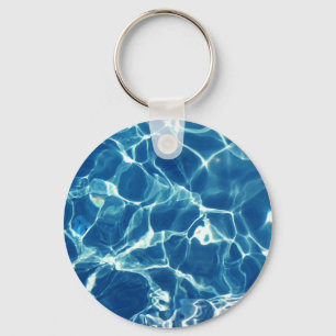Sparkling Blue Water Keychain