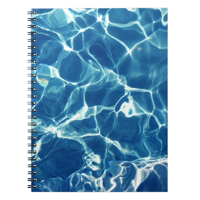 Sparkling Blue Water Notebook (Front)