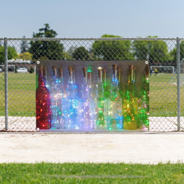 Sparkling Bottles 2.5' x 4' Outdoor Banner (Insitu)