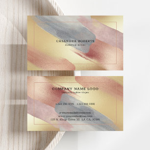 Sparkling brushstrokes modern background business card