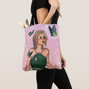 Sparkling Butterfly Fairy Fantasy Art Tote Bag