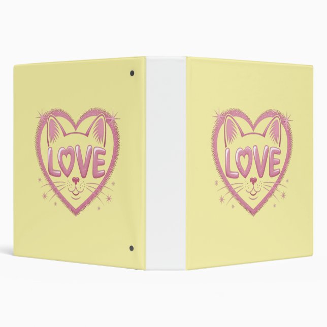 Sparkling Cat Love Binder (Background)