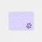sparkling cat paw print - purple