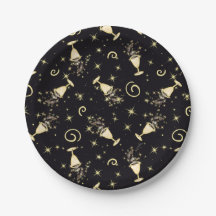 Sparkling Celebration Gold & Black Cocktails&Stars